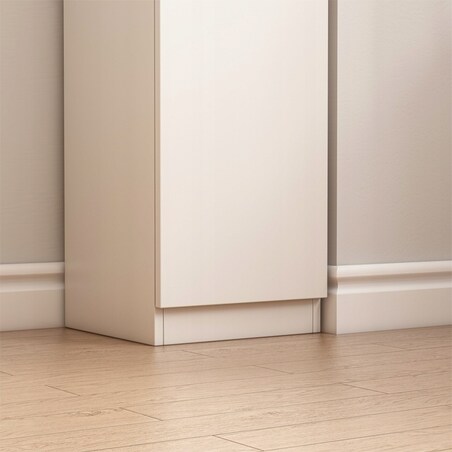 Regał szafka biała nowoczesna stojąca słupek wysoki loft 2 drzwi 180 cm