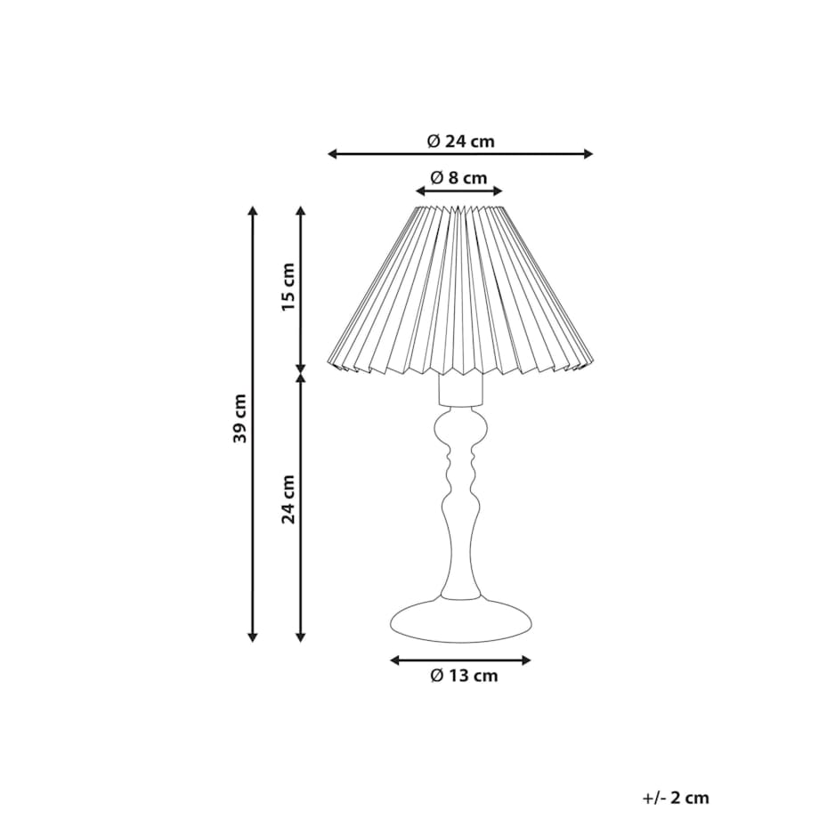Lampka nocna drewniana ciemna COOKS