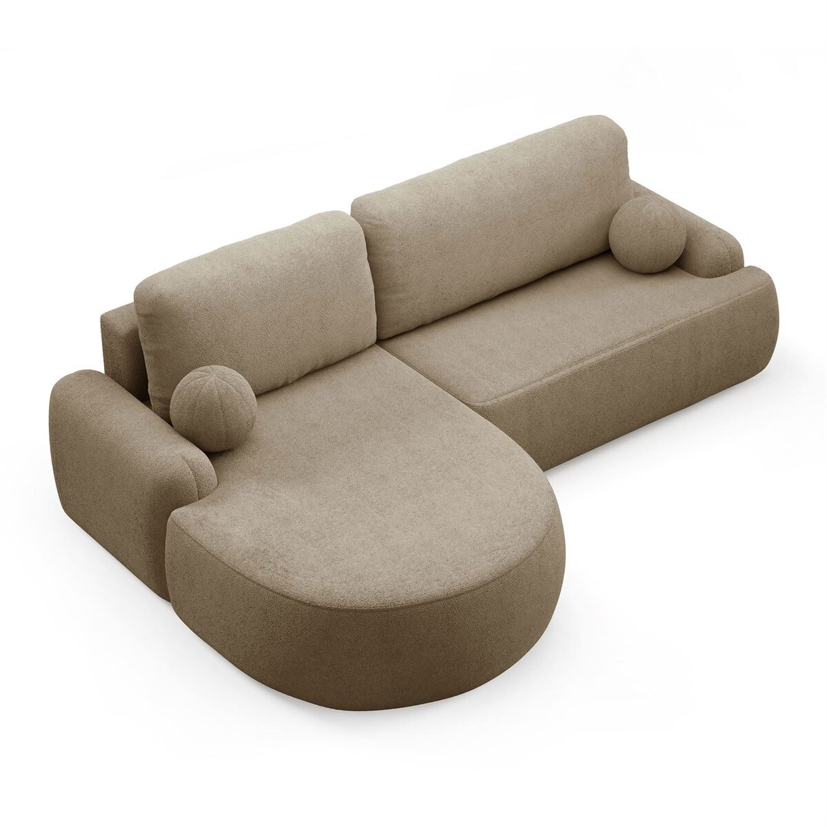 Zaokrąglony narożnik CLEO z funkcją spania, wersja lewa, Quelle 18