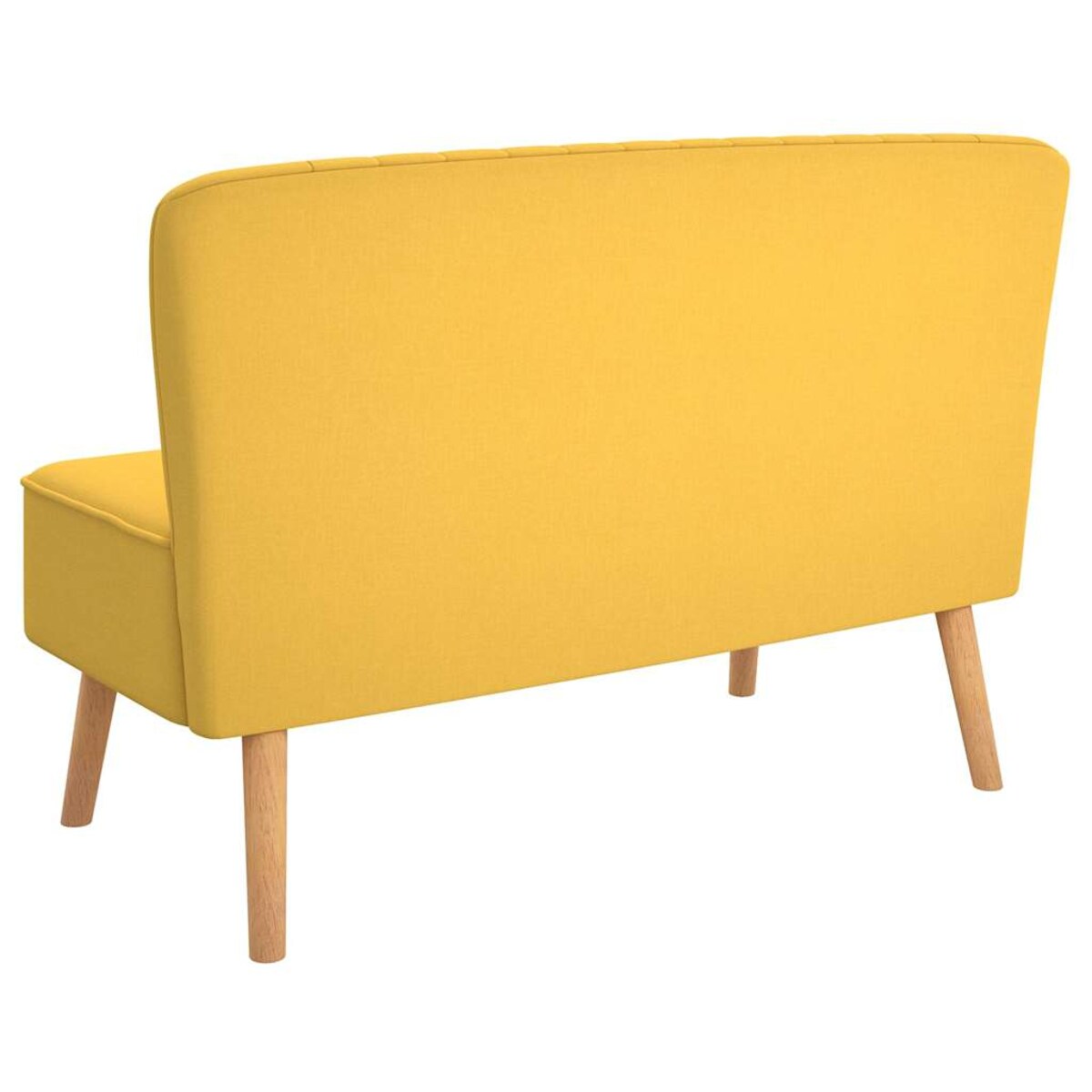 vidaXL Sofa 117x55,5x77 cm, żółty materiał