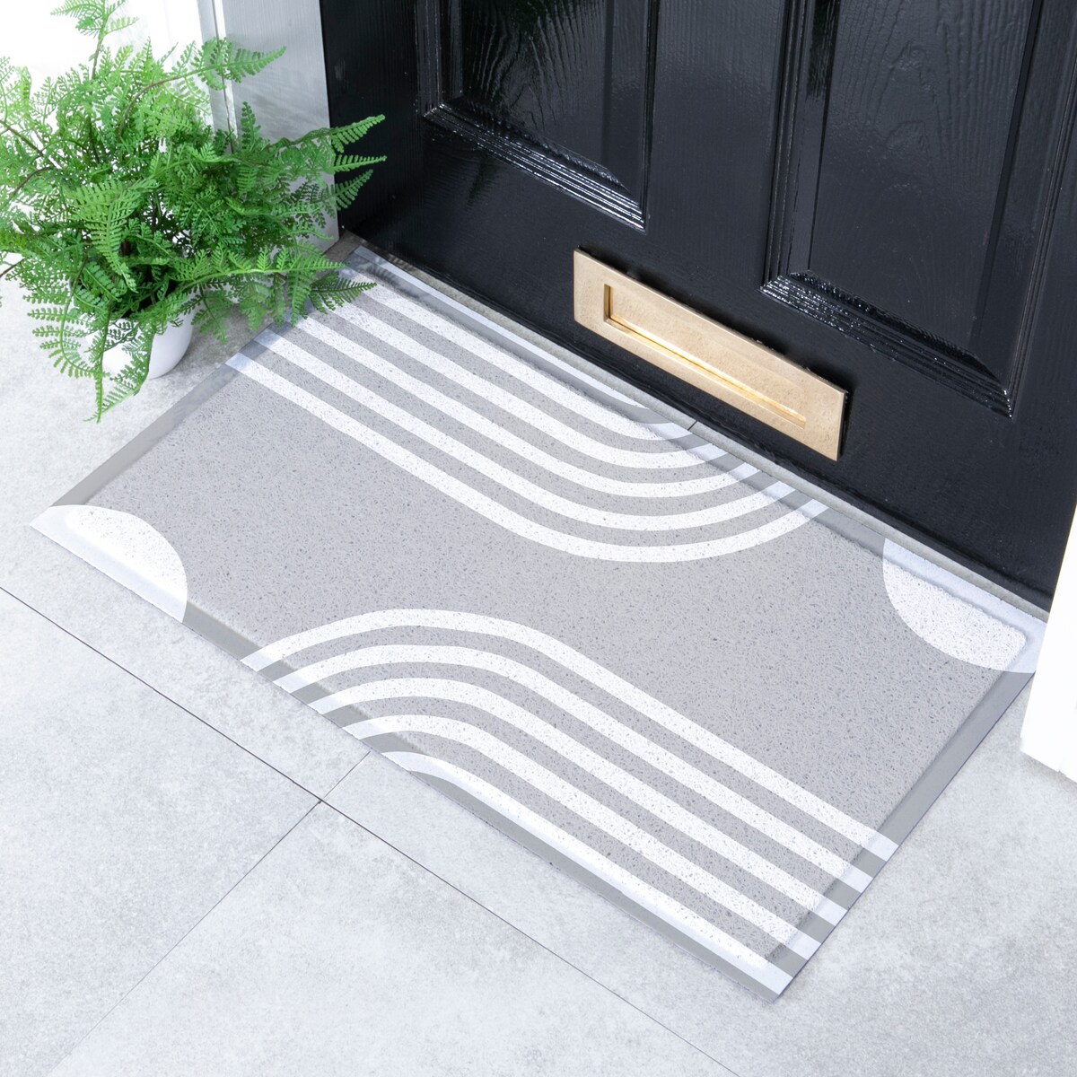 Wycieraczka Grey Abstract Lines Indoor & Outdoor (- 70 x 40 cm)
