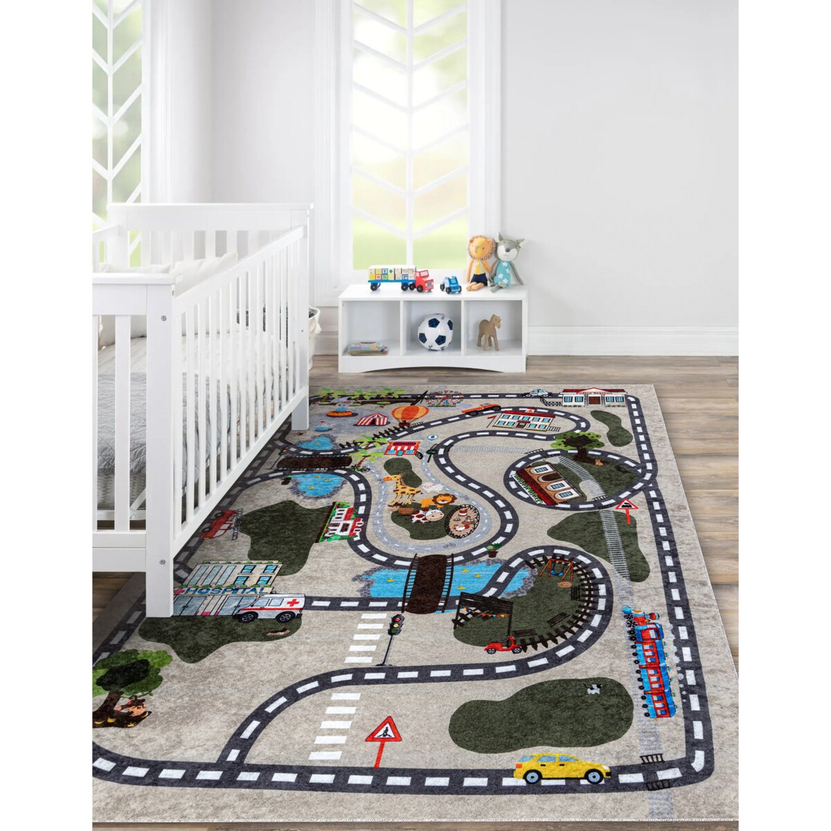 Dywan do prania JUNIOR 51803.804 Miasto, 140x190 cm