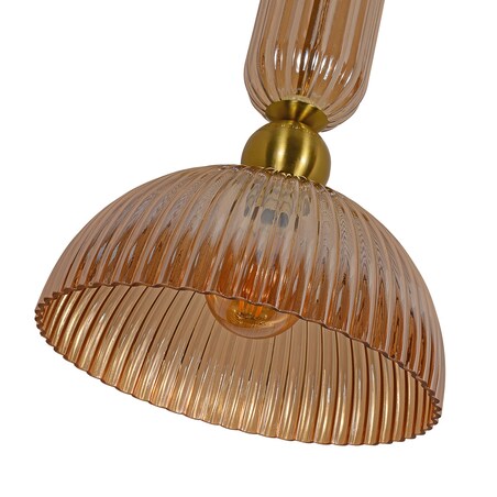 Lampa sufitowa wisząca Light Prestige Piega bursztynowy 1 x E27 1 szt.