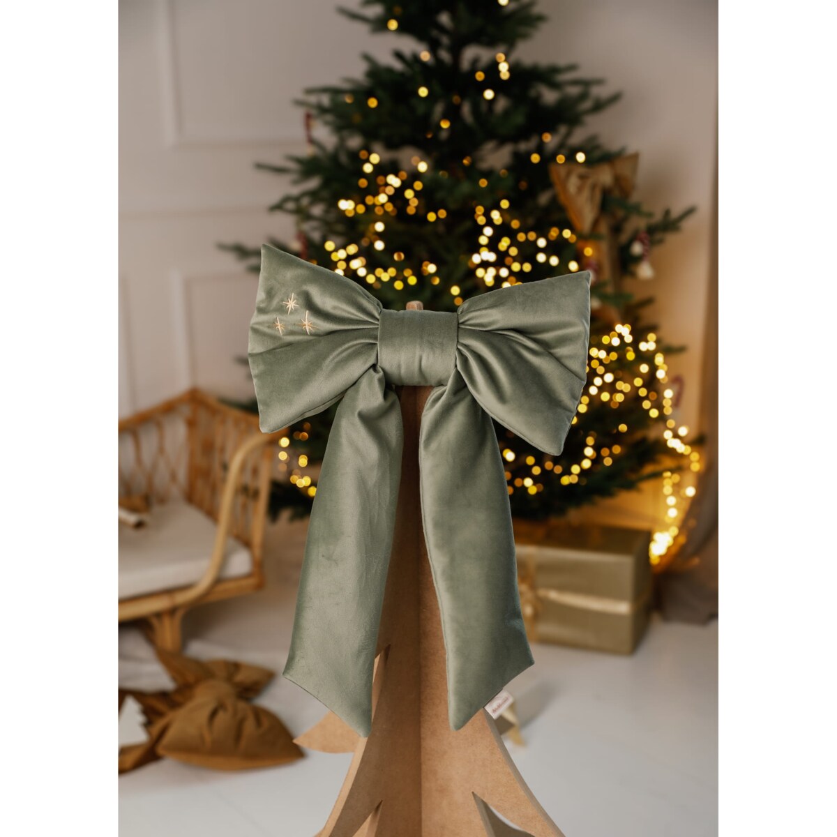 Kokarda Świąteczna Delux Forest Green - M