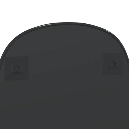 vidaXL Lustro ścienne, czarne, 60x40 cm