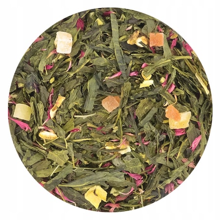 Herbata zielona sypana MONTICELLO o smaku różowego wina PREMIUM Cup&You - herbata liściasta sypana mieszanka napar susz - gotowa na prezent upominek