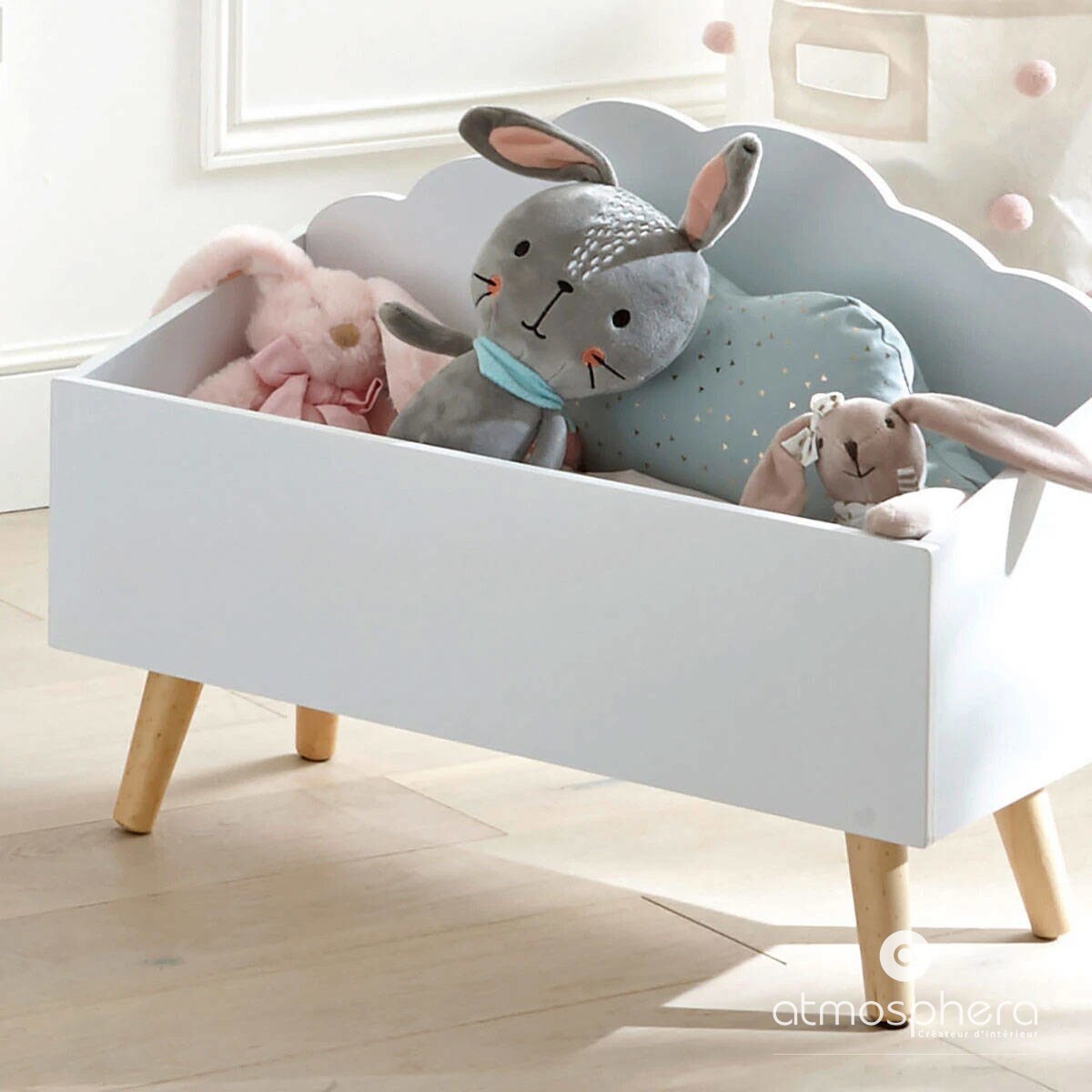 Schowek, kufer na zabawki, 58 x 28 x 45 cm