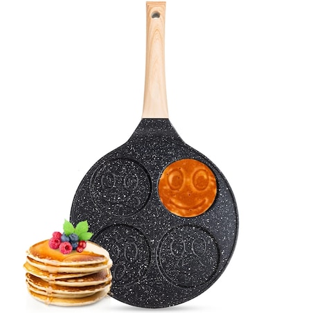 Marmurowa patelnia do pancakes naleśników jajek BUŹKI MINKI EMOTKI KAMILLE
