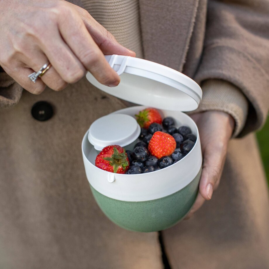 Śniadaniówka, pojemnik na sałatkę i sos BENTOBOX M, 2 elementy, KOZIOL