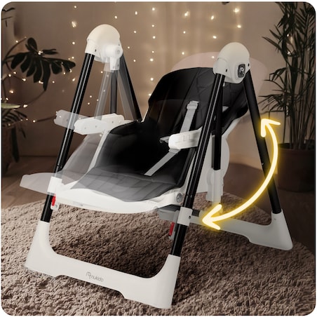 Krzesełko do karmienia z bujaczkiem leżaczkiem 3w1 Nukido