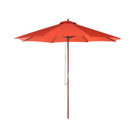 Parasol ogrodowy ⌀ 270 cm czerwony TOSCANA