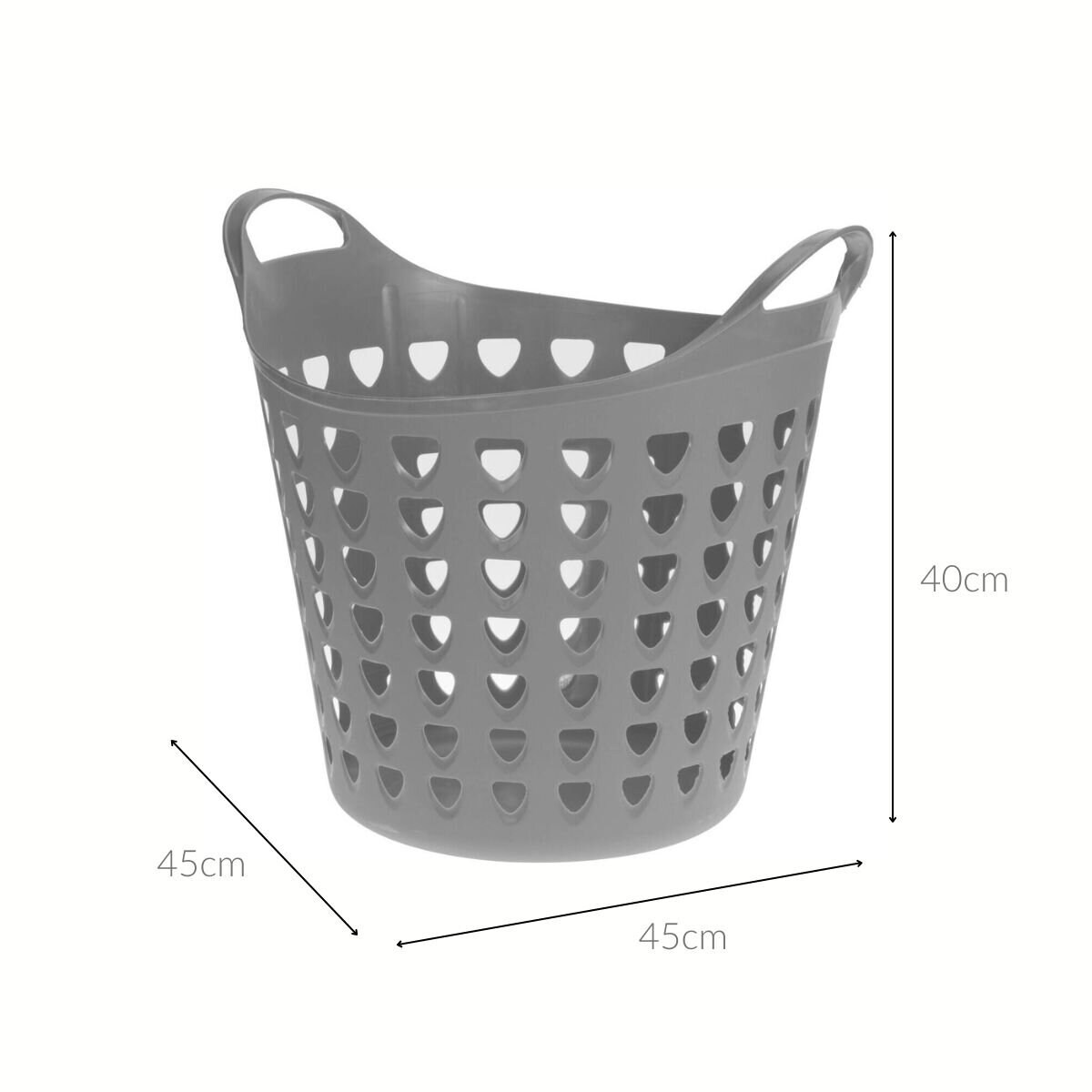 Elastyczny kosz na pranie z tworzywa sztucznego, 26 l