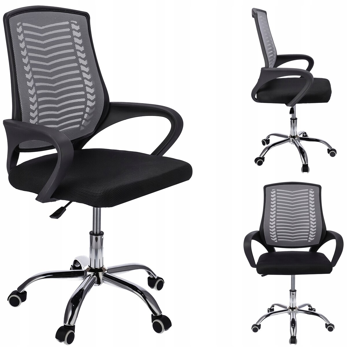 Krzesło biurowe obrotowe TOLEDO szare