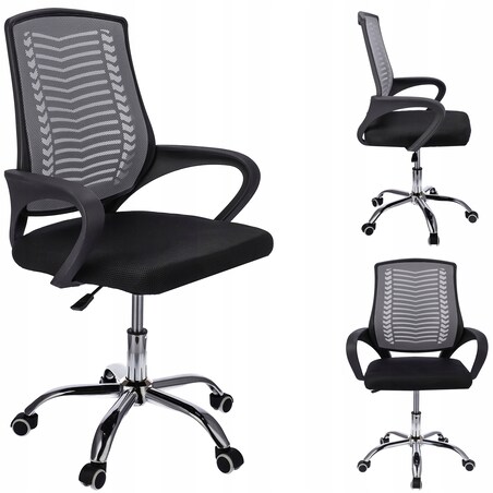 Krzesło biurowe obrotowe TOLEDO szare