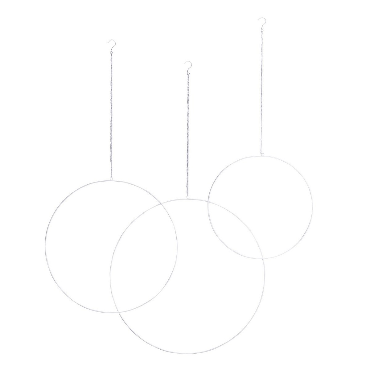 Dekoracja wisząca Tara White 3szt., 40/50/70 cm