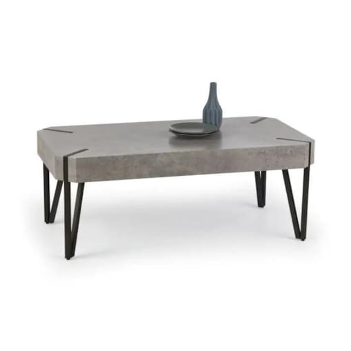 Ława EMILY 110x60 beton/czarny