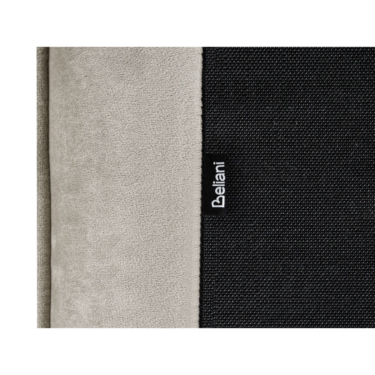 Łóżko Welur LAVAUR 160 x 200 cm Beżowoszary