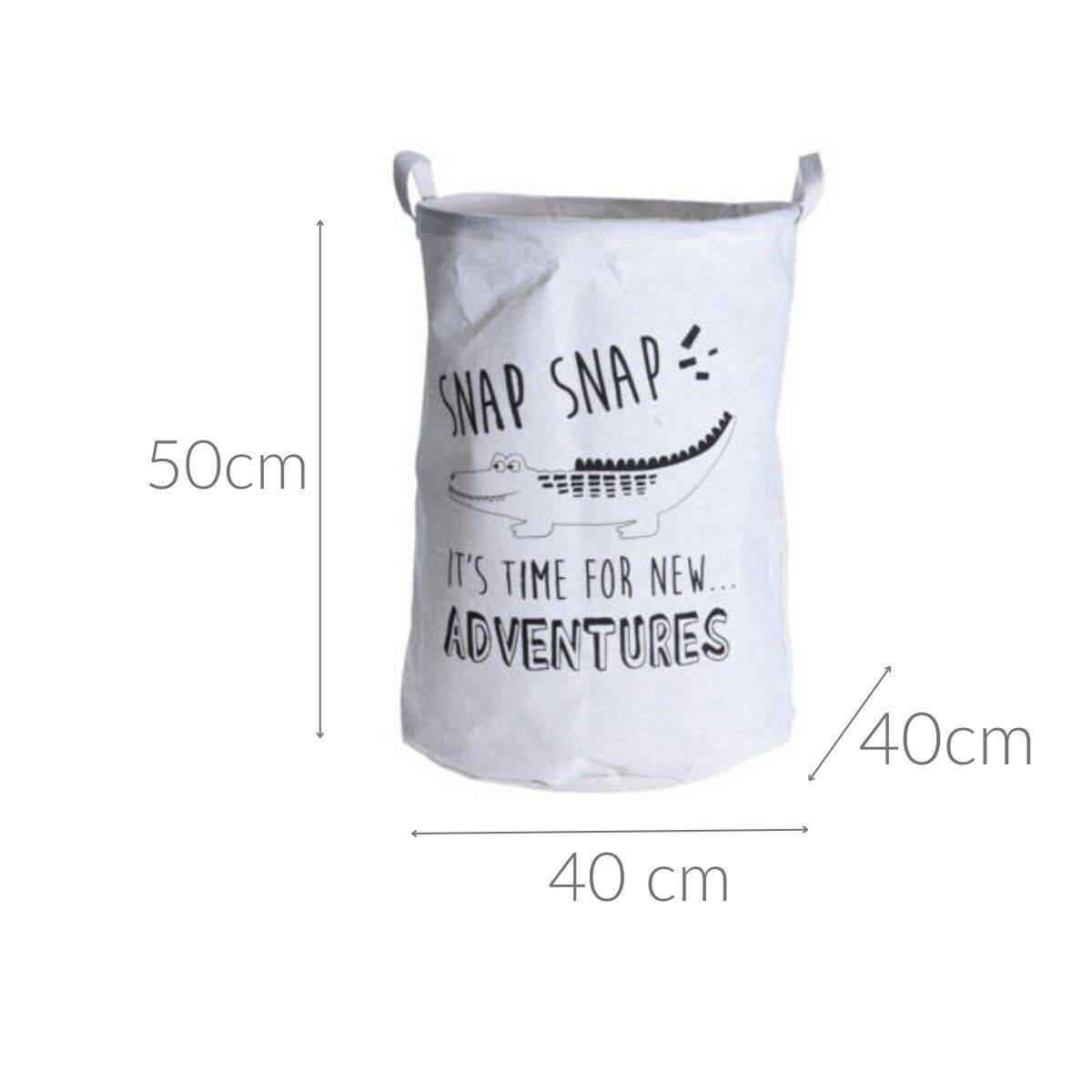 Kosz na zabawki SAFARI, z dwoma uchwytami, Ø 40 cm