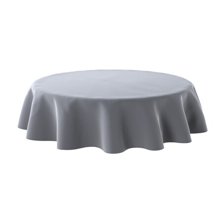 Obrus okrągły 130 x 130 cm grafitowy szary