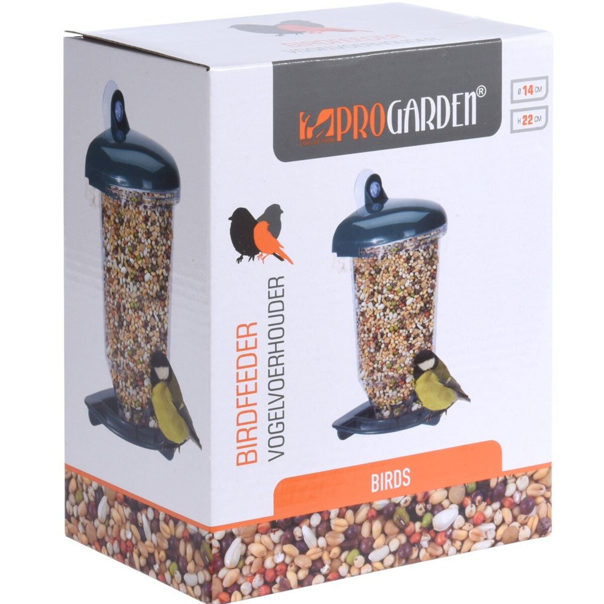 Karmnik dla ptaków z podajnikiem, 22 cm