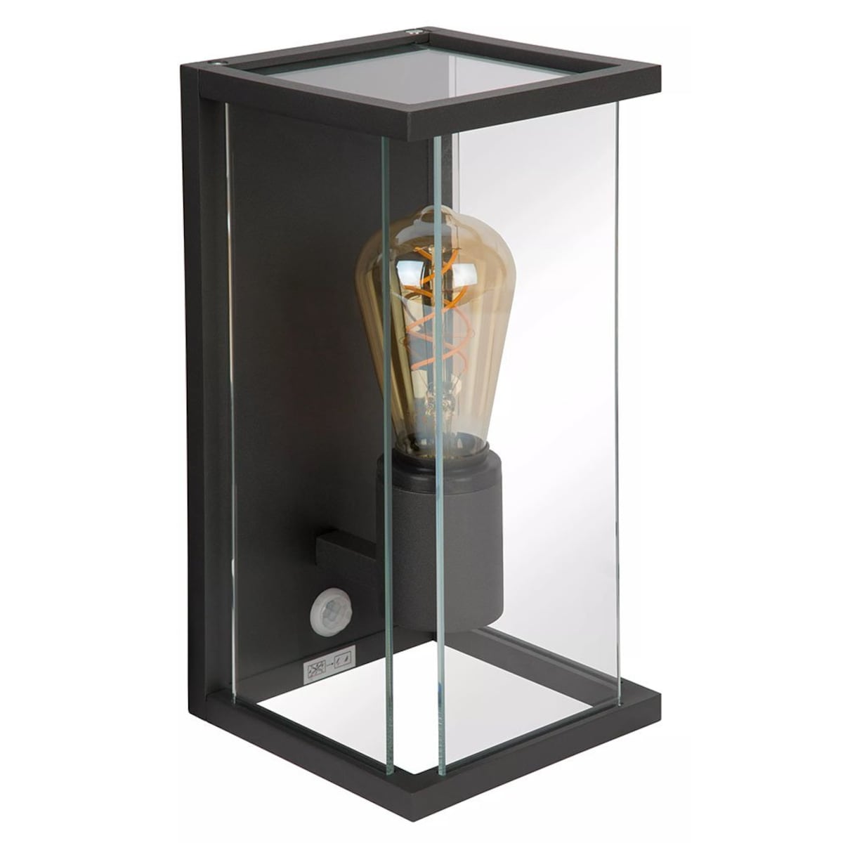 Lampa ścienna natynkowa LED z czujnikiem ruchu Lucide CLAIRE-LED 27883/11/30 czarna
