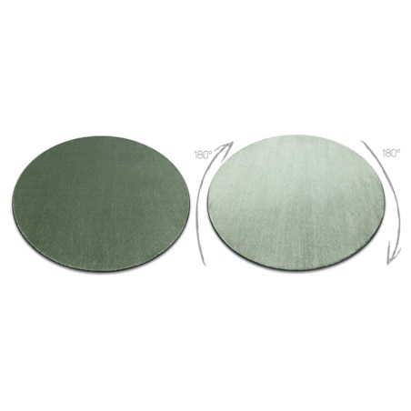 Dywan koło SEDUCTION zielony 26 miękka, koło 133 cm