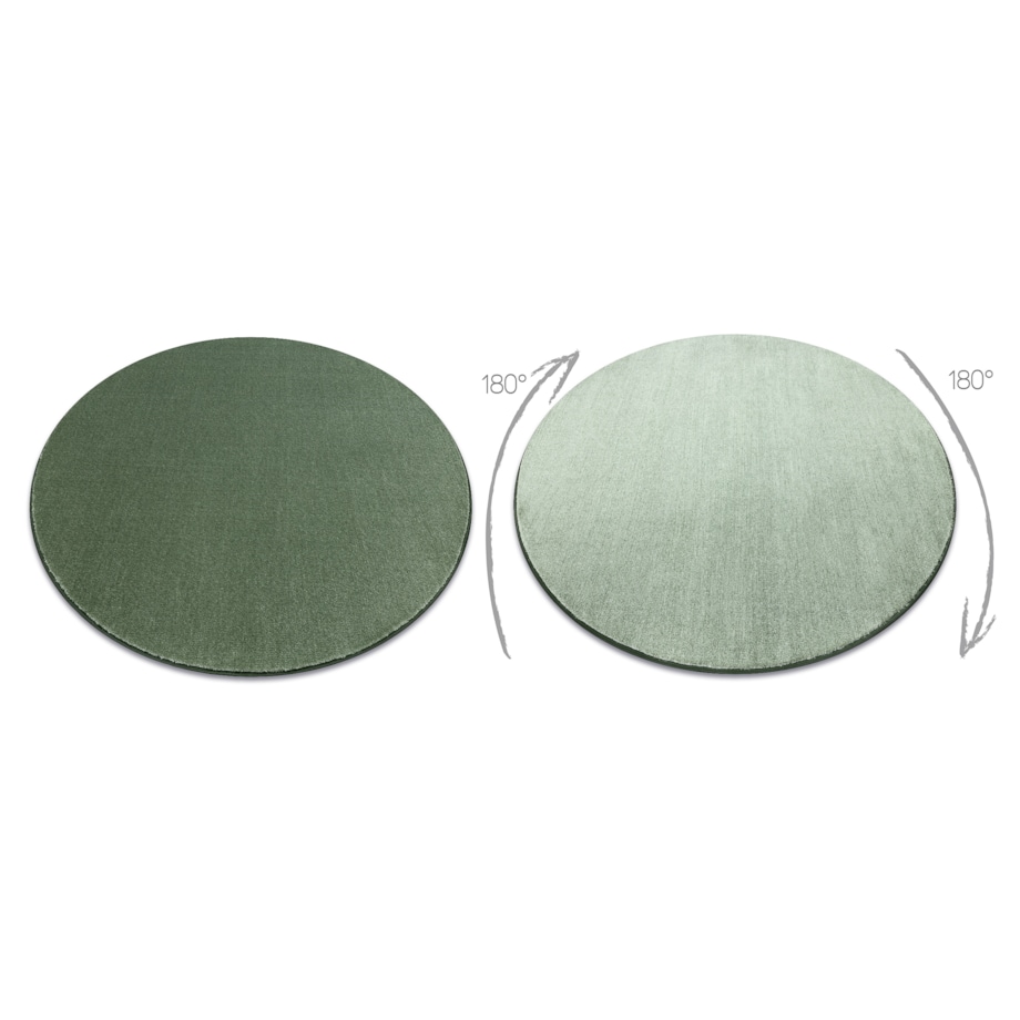 Dywan koło SEDUCTION zielony 26 miękka, koło 133 cm