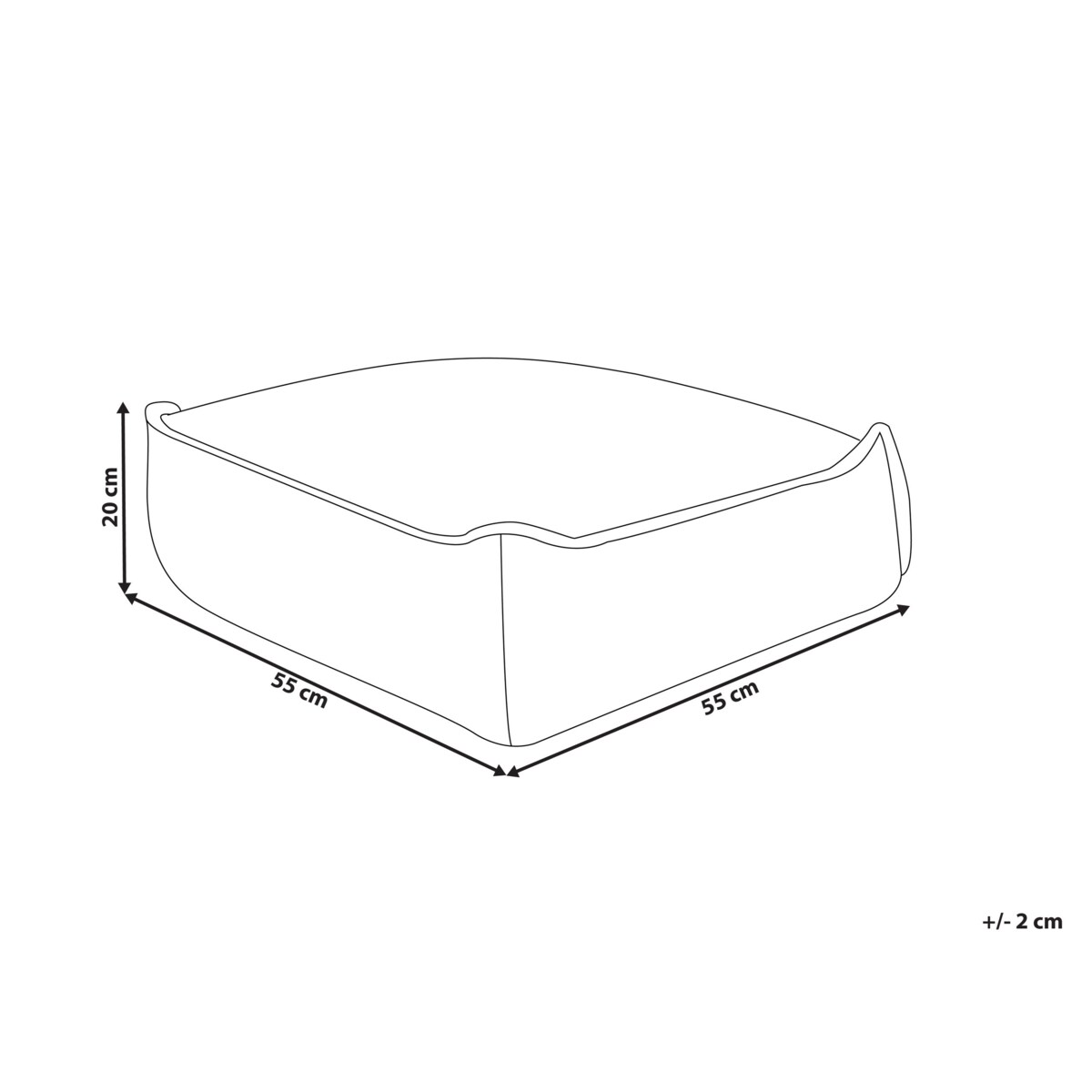 Poduszka podłogowa Pufa dla dzieci ALLOZAI Welur Jasnofioletowy