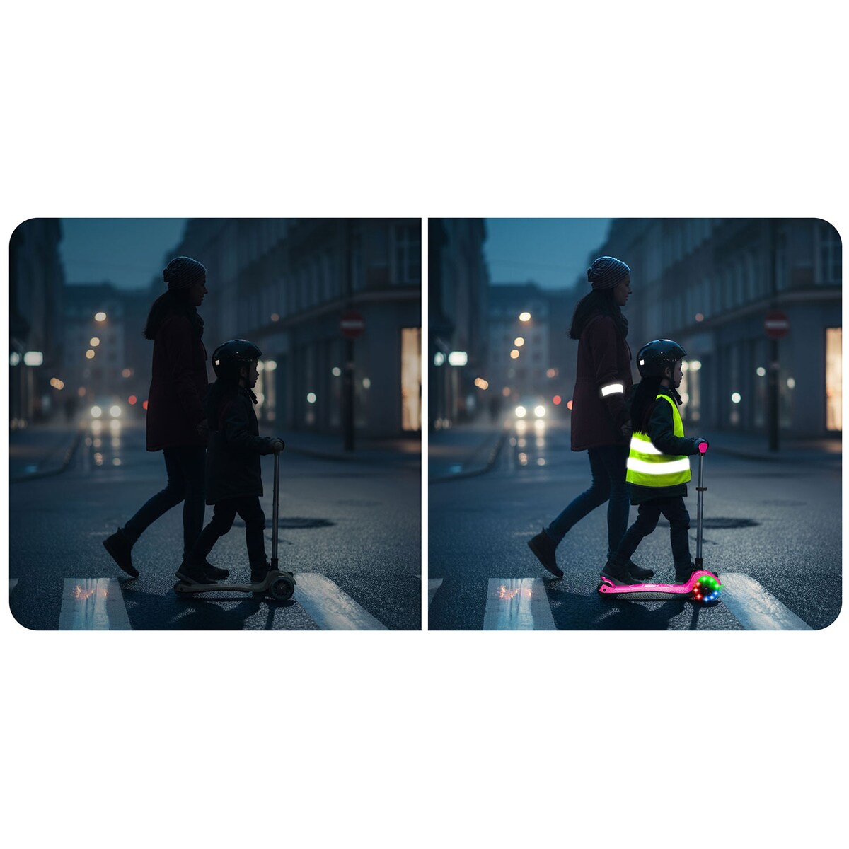 Hulajnoga trójkołowa dla dzieci Ricokids Jelly balansowa świecąca w ciemności 765901