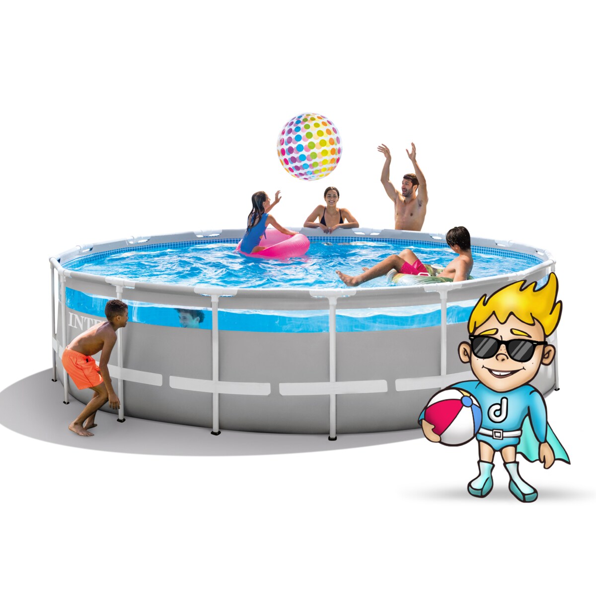 Basen ogrodowy stelażowy 488x122cm 6w1 Intex 26730