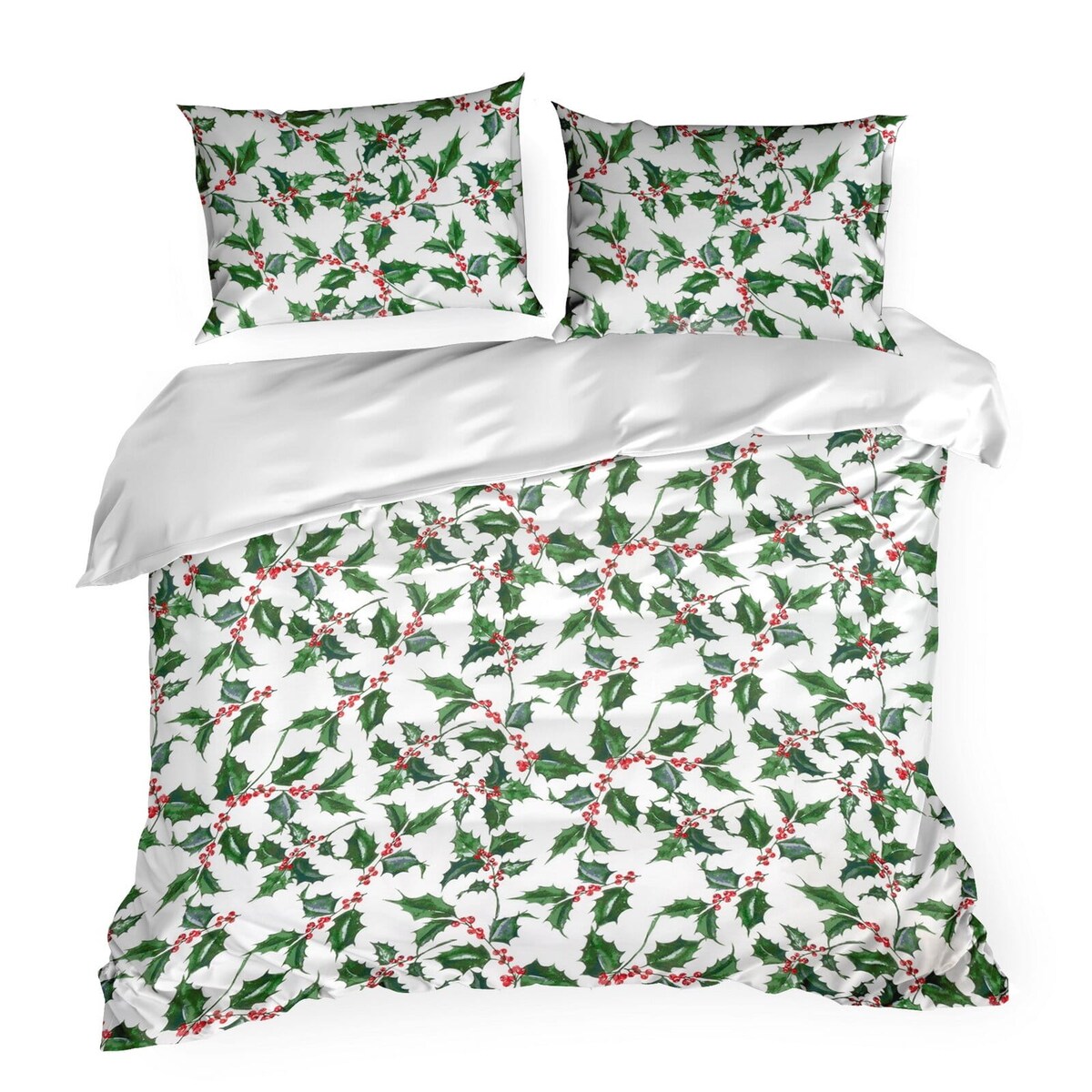 Komplet pościeli świątecznej, 140x200 cm, biały, 75 GSM