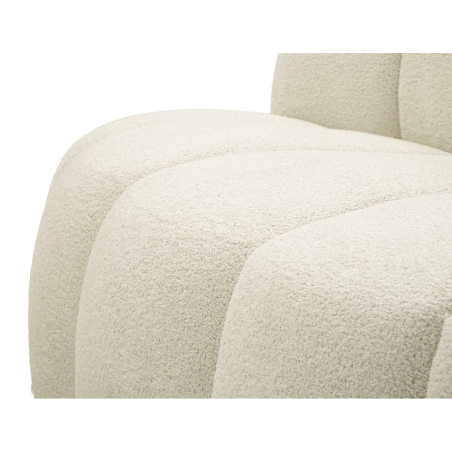 Sofa Ball, kolor biały, poliester i sklejka, 145 x 80 x 69 cm, do salonu, Mauro Ferretti