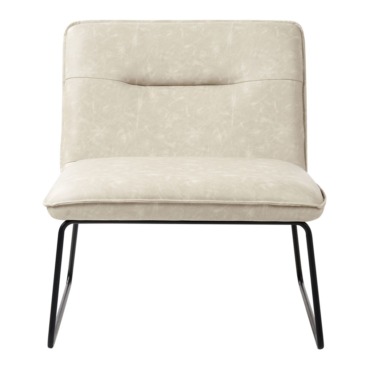 Fotel COTULLA Ekoskóra Jasnobeżowy