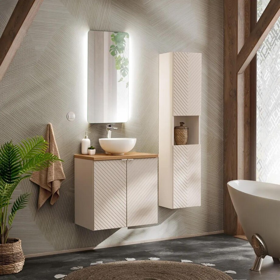 Szafka pod umywalkę VIVA CASHMERE 2D 60cm kaszmirowy mat