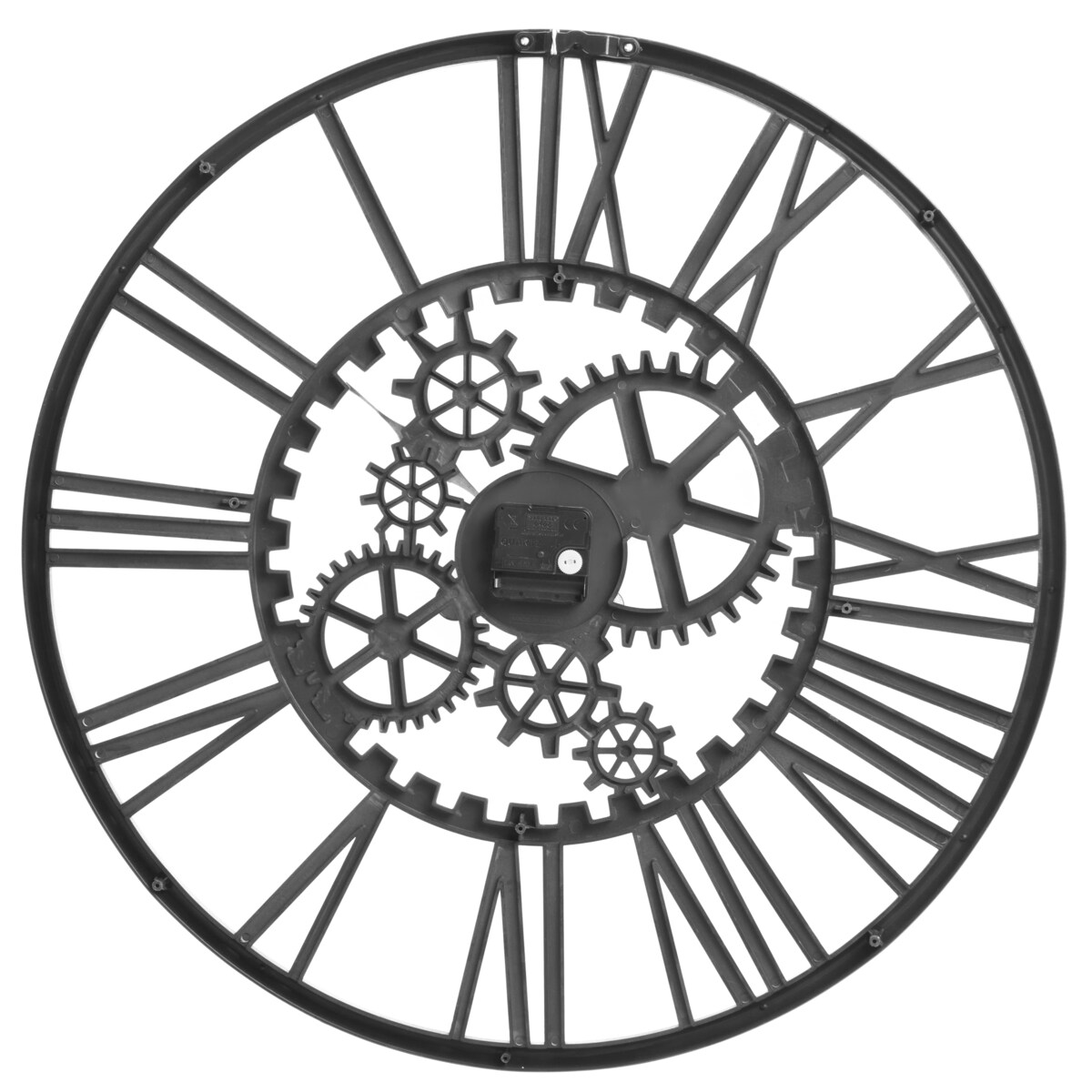 Zegar ścienny PETRER 60 cm Metal Czarny