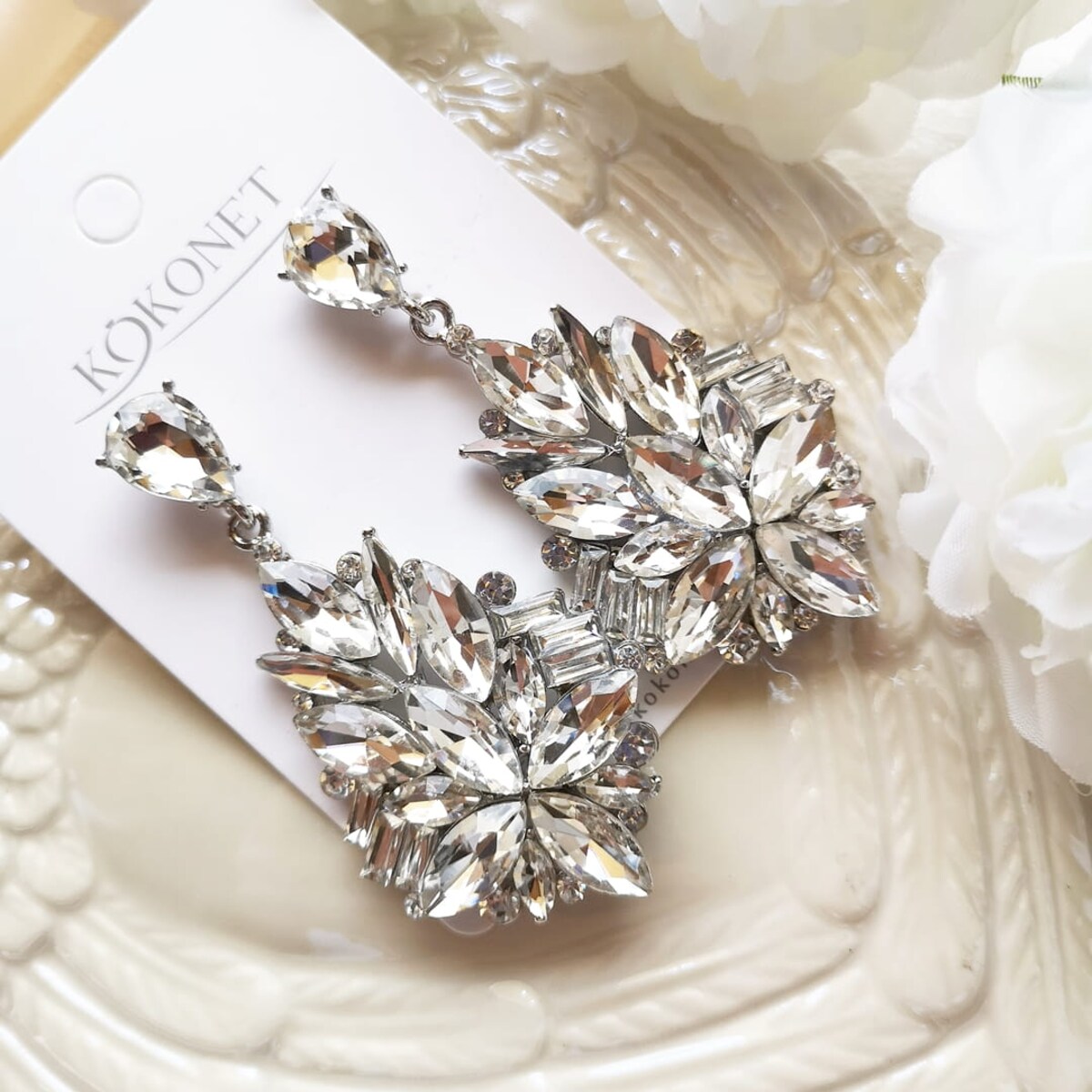 Kolczyki srebrne piękne OKAZAŁE