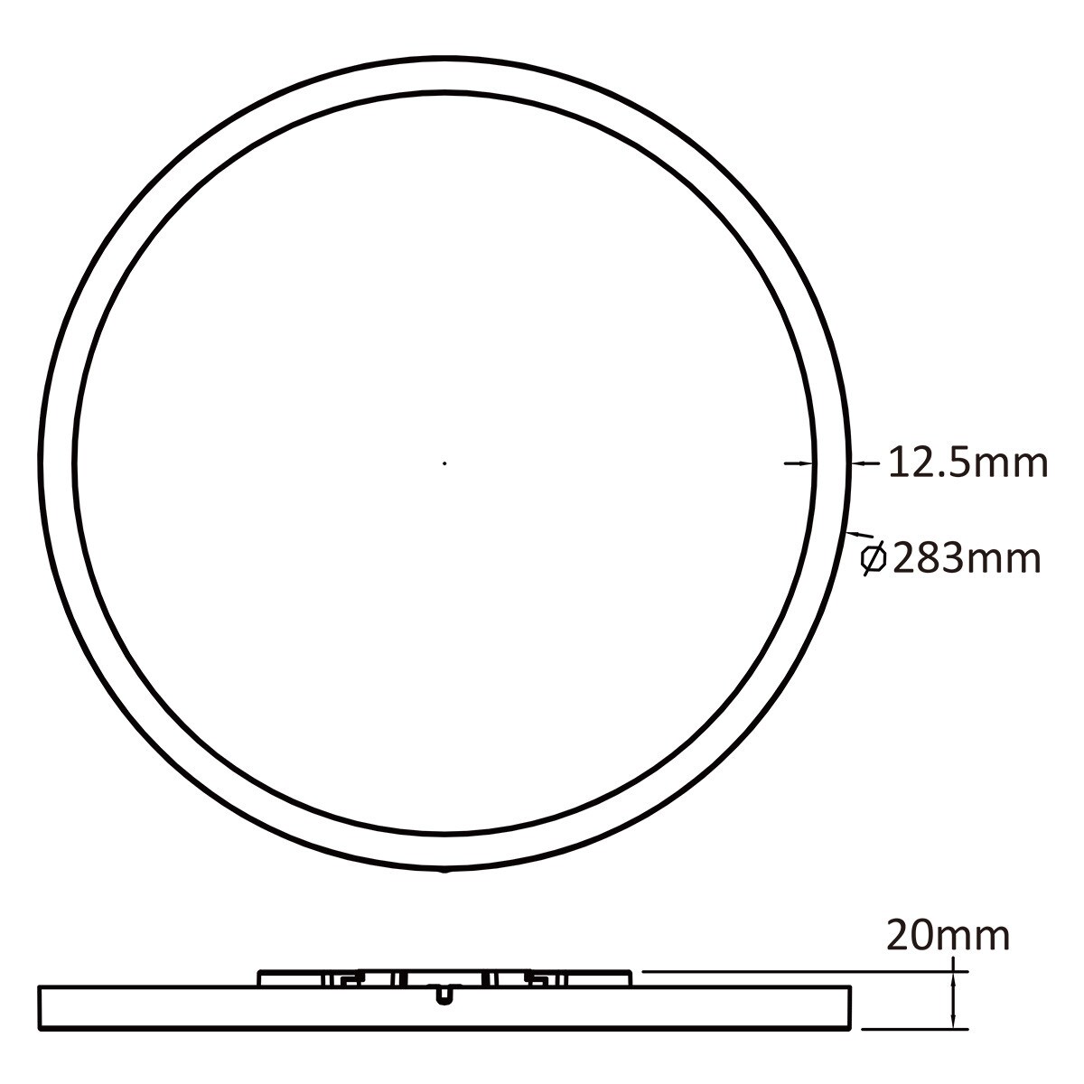 Plafon Light Prestige Pryzma czarny LED CCT 3000K/4000K/6000K (regulowana) 1 szt.