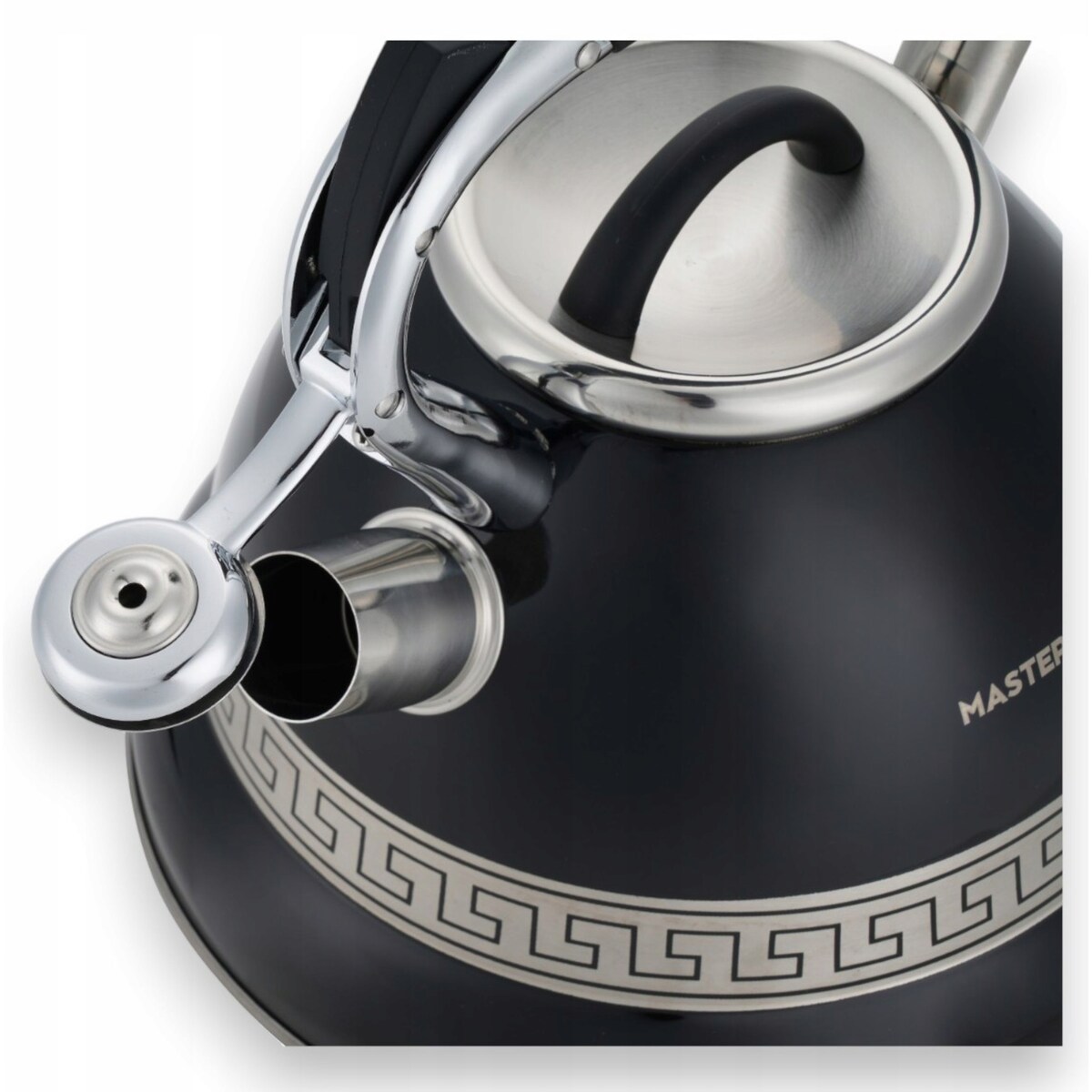 Duży Czarny Tradycyjny Czajnik Z Gwizdkiem Stalowy 3L Na Indukcję Gaz