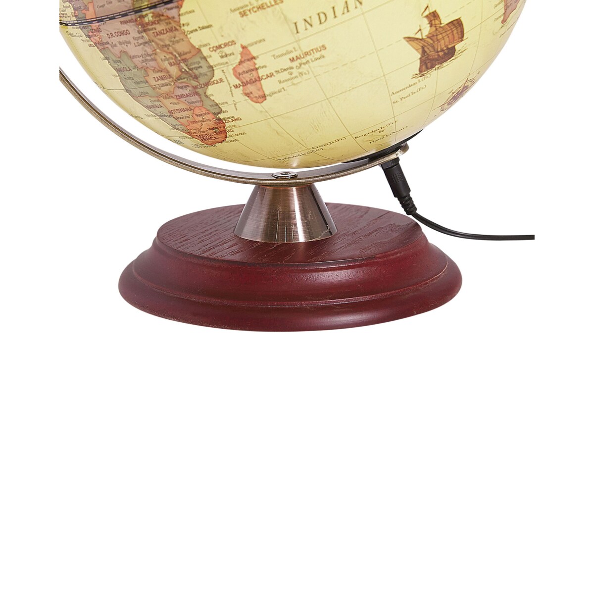 Globus LED 30 cm żółty VESPUCCI