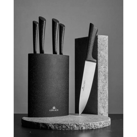 Gerlach Granitex Zestaw 5 szt Noży Kuchennych w Bloku Nk340 Noże Granitowe