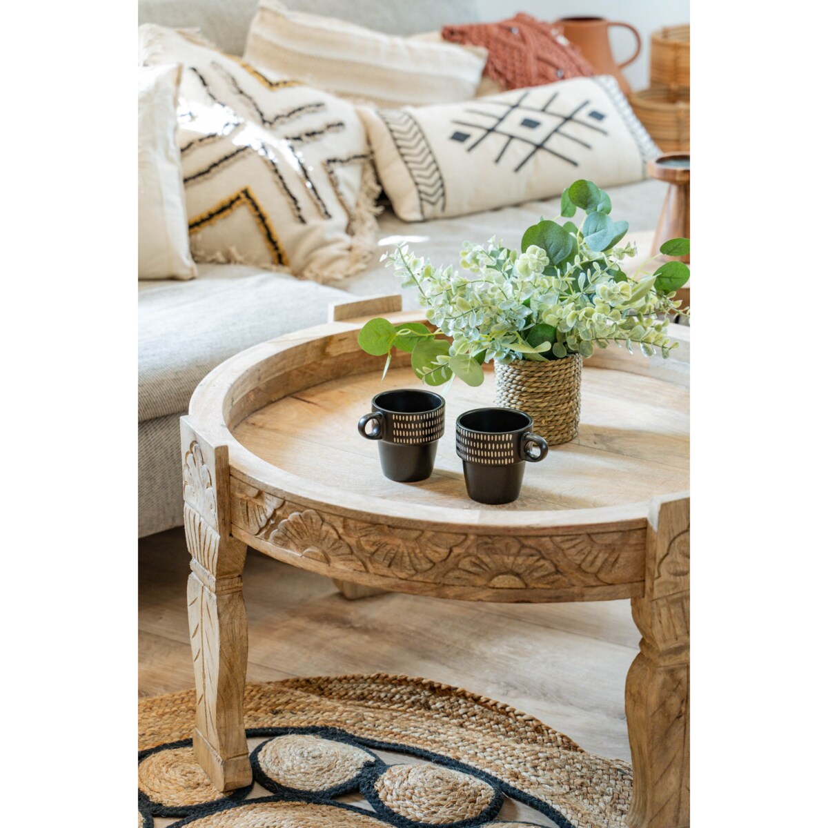 Sztuczne kwiaty jak żywe EUKALIPTUS, Ø 30 cm