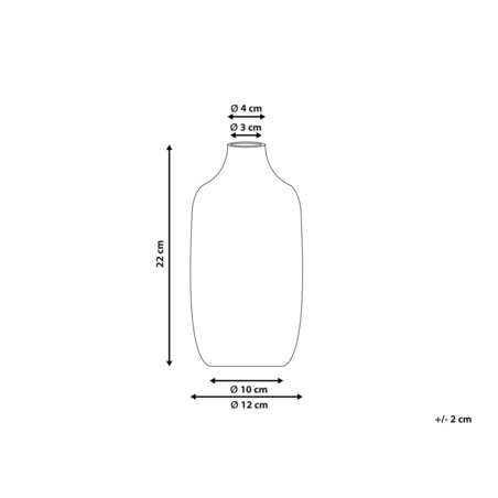 Wazon na kwiaty ceramiczny biały AENUS