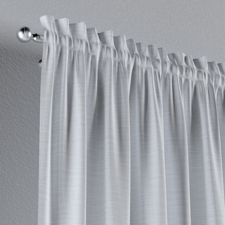 Zasłona na kanale z grzywką 1 szt. 130x260 biały