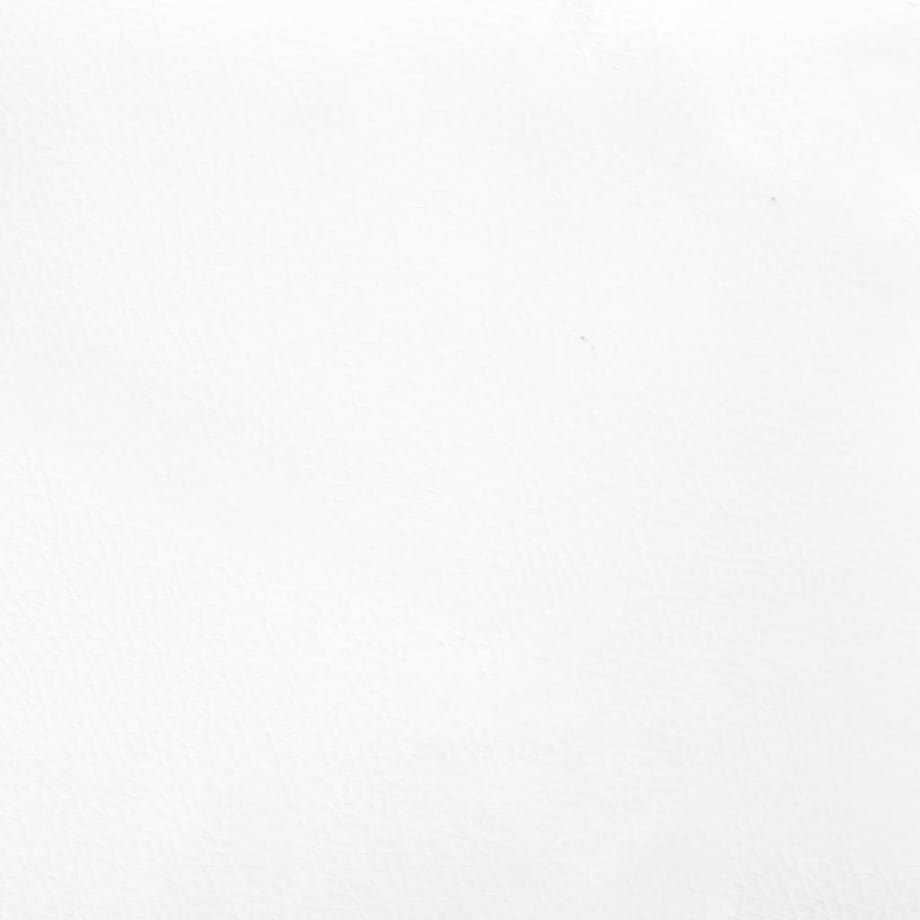 vidaXL Ławka, biała, 70x30x30 cm, tapicerowana sztuczną skórą