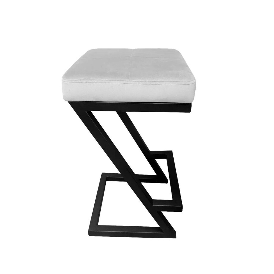 Hoker niski ZAZU VELVET jasnoszary