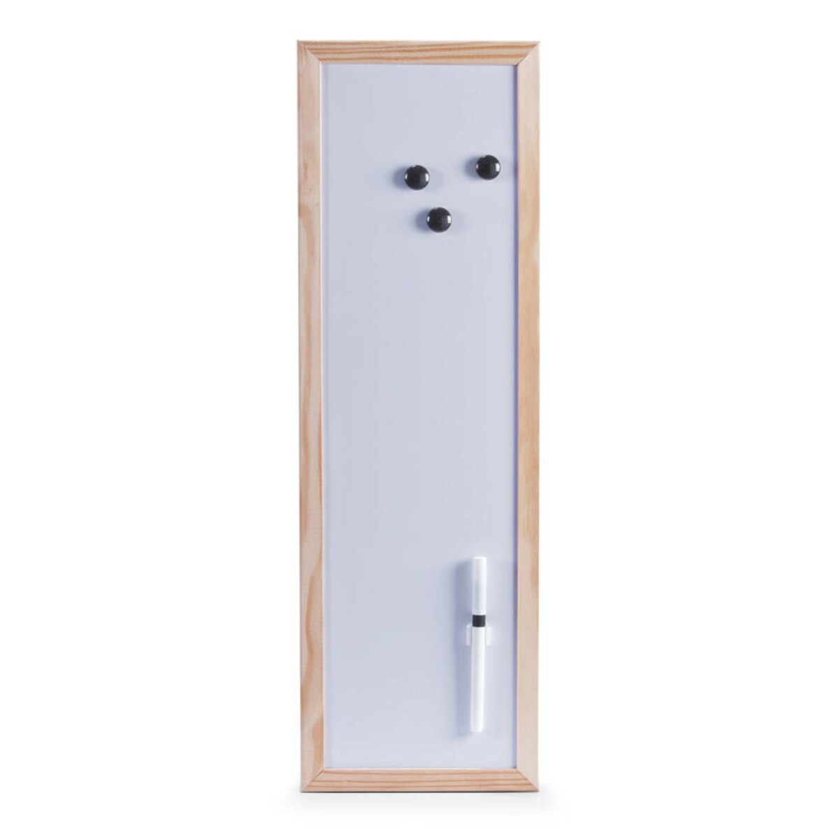 Biała tablica magnetyczna z pisakiem, 20 x 60 cm