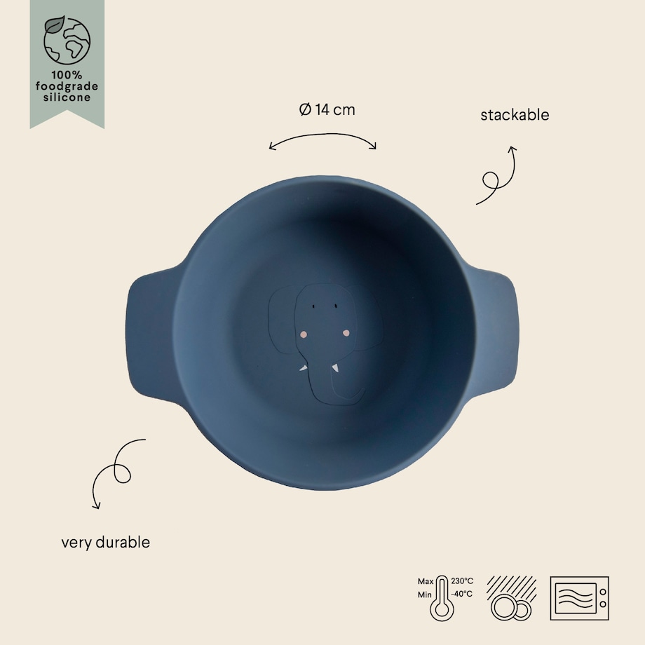 Silikonowa Miseczka - Słoń Trixie Baby