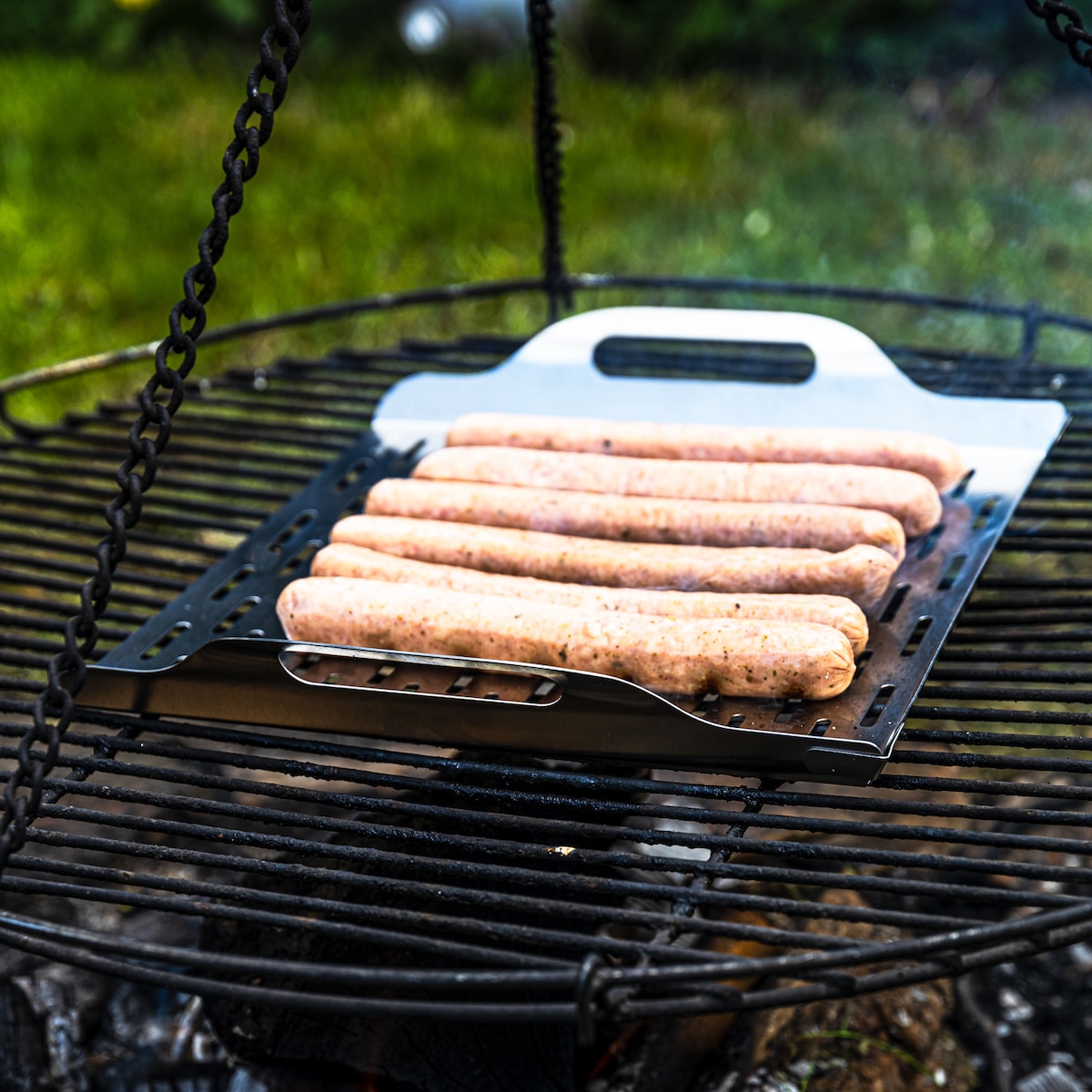 Tacka do grillowania, głęboka, 37x31x4.6cm, stal nierdzewna, KINGHOFF