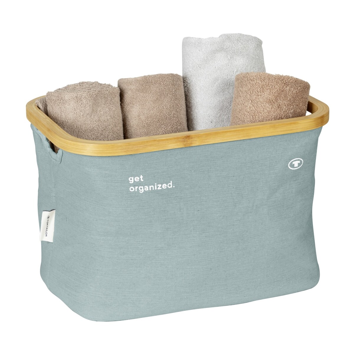 Kosz składany 2 szt. 26x38x26 cm COMPLESS miętowy