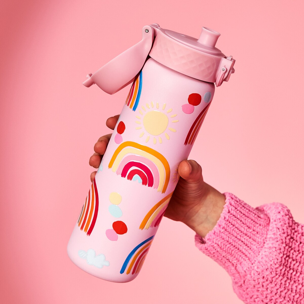 Butelka ION8 Single Wall I8SS600PPRAINB Rainbows